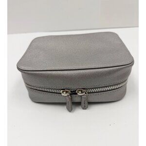 Trish McEvoy Set Of 2 Makeup Silver Planner Case  Zip Around And Pouch